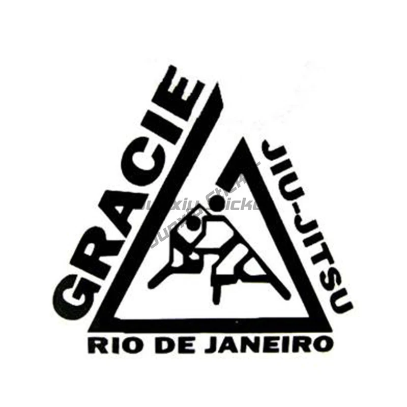 ROGER GRACIE Bjj Jiu Jitsu Car Stickers Simple Occlusion Scratch Decals Personality Waterproof Laptop Decor