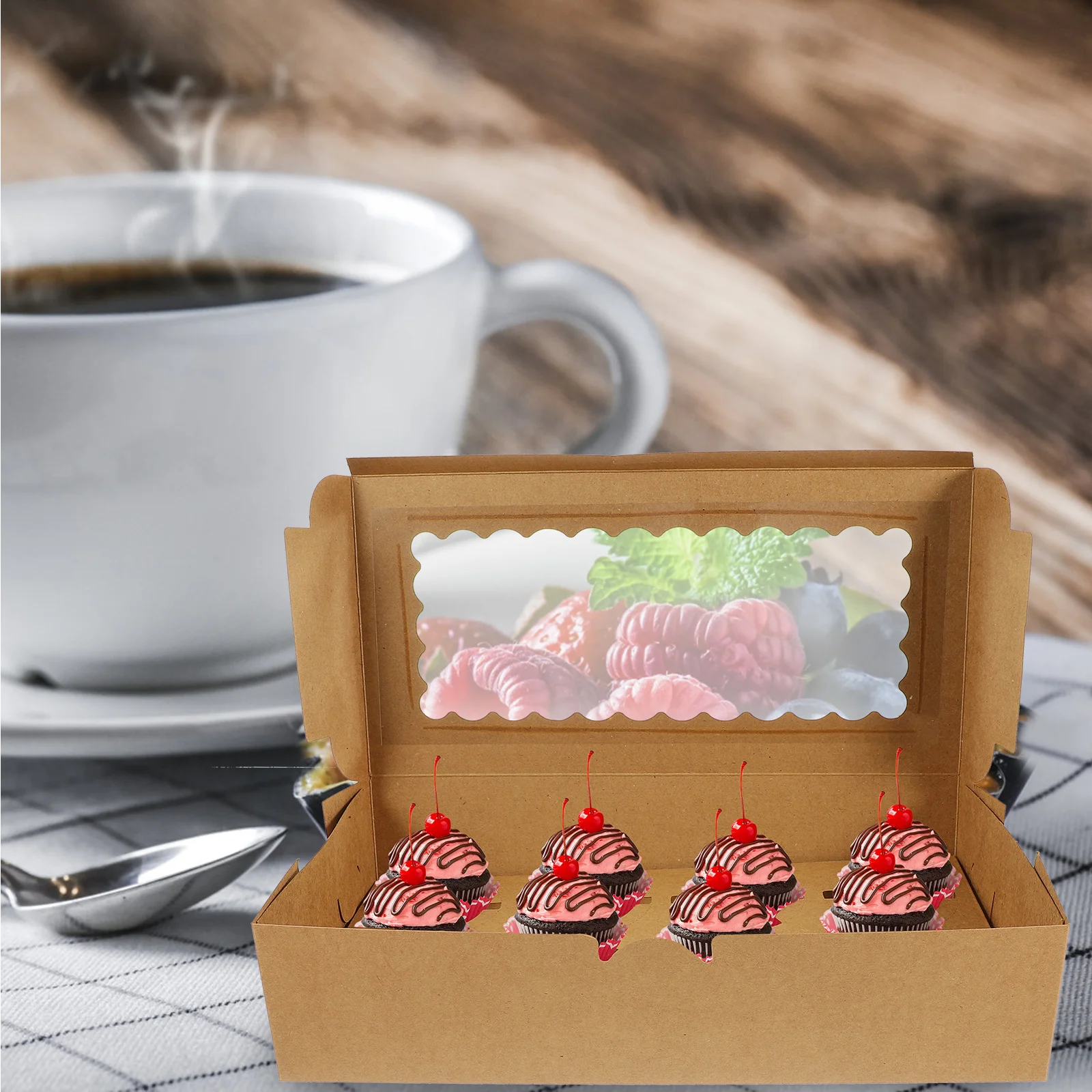 10 Pcs Automatic Pop-up Snack Box Decorative Gift Boxes Cupcake Small for Treats Packaging Stand