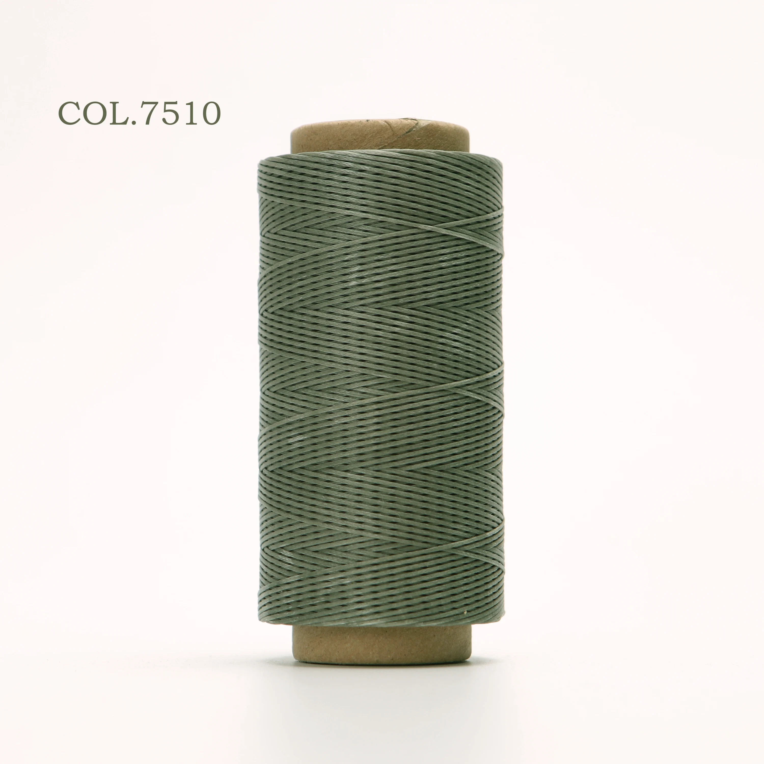 210D 1,0 mm Dicke, 170 Meter lang, flach, geflochtener Polyester-gewachster Faden, DIY-Handwerksschnur, Leder, Nähen, 33 Farben erhältlich