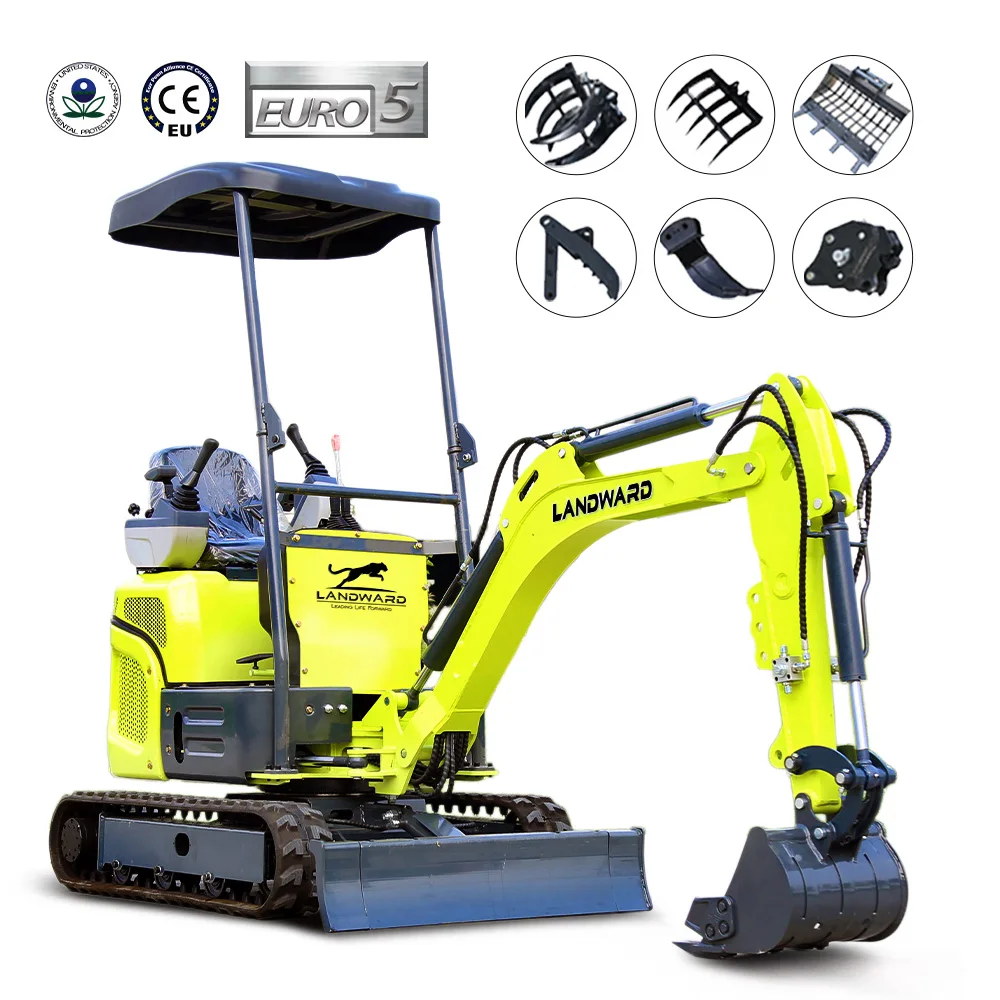 토공 기계 유압 고무 크롤러 미니 굴삭기, 고효율 과수원 CE 트렌치 굴착기, 맞춤형 1200kg, XT12pro