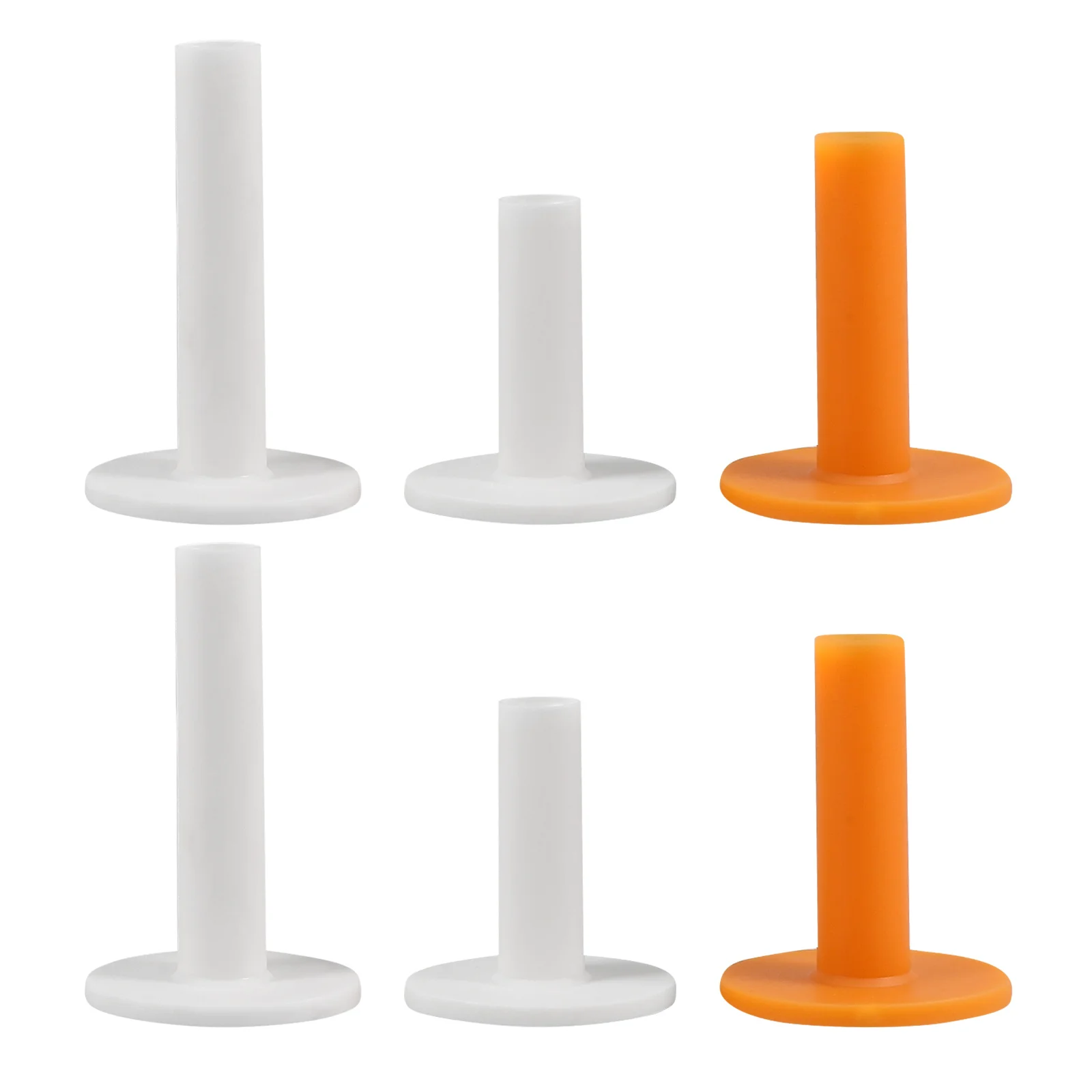 

6pcs Tees 70Mm 60Mm Rubber Golf Ball Holders For Practice Mats Driving Range Portable Golf Golfs Tees Accessories