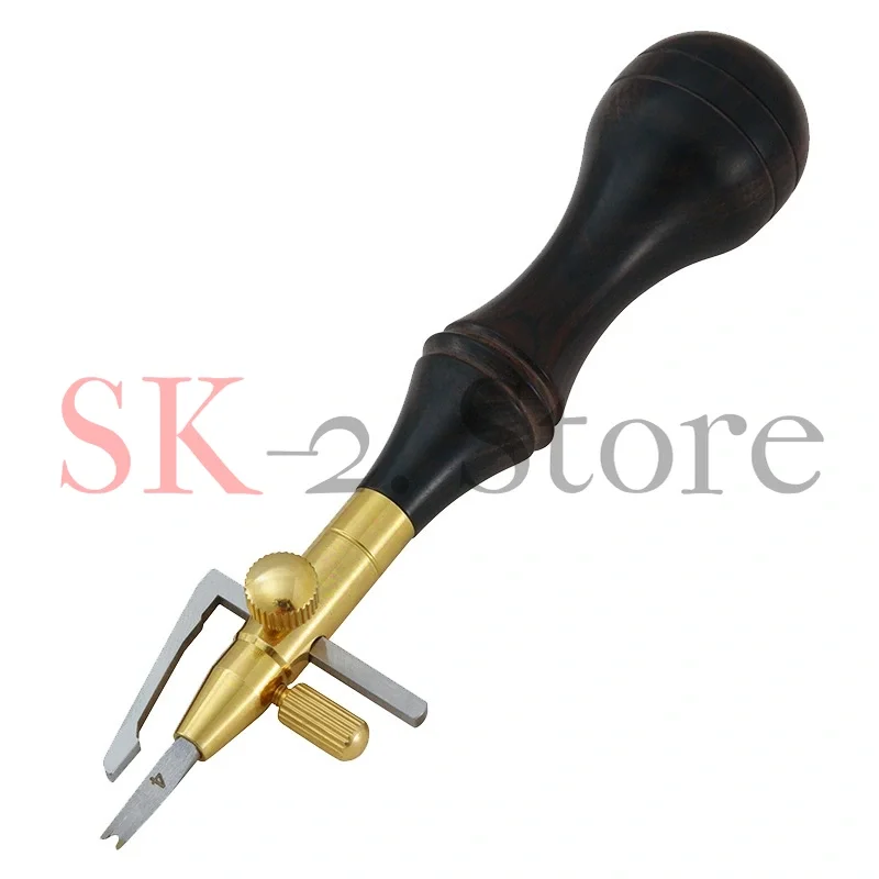 Adjustable multi-function cutter head, scriber, edge trimmer, grooving device, handmade DIY leather