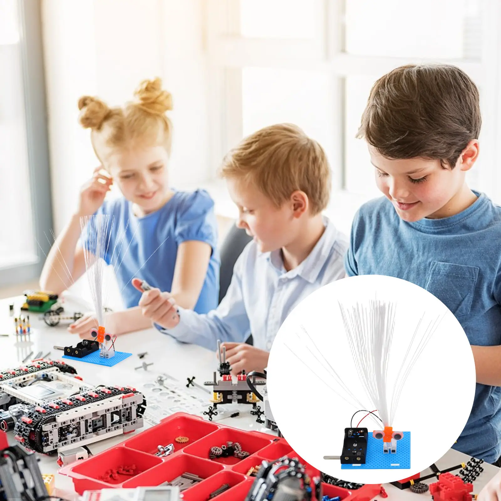 1Set DIY Optical Light Kit for Children Stem Education Science Project Kit Fun Physics Experiment with Colorful Light Effects