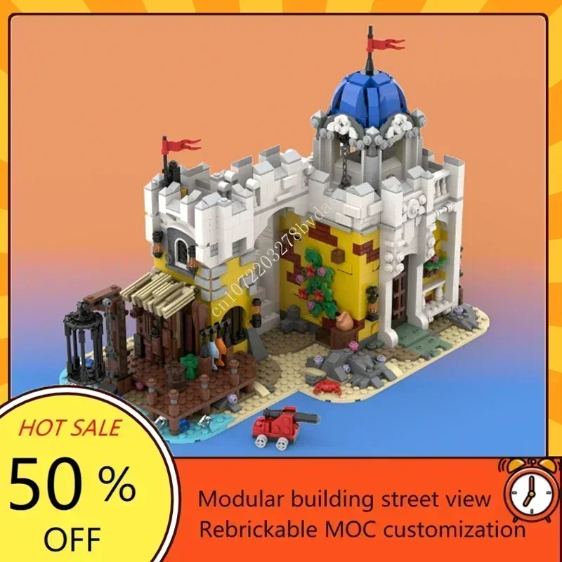 1994 шт. MOC средневековый замок пиратов, модель императорской бриды, пазлы на заказ, технология, сделай сам, креативная сборка, игрушки, подарки для детей