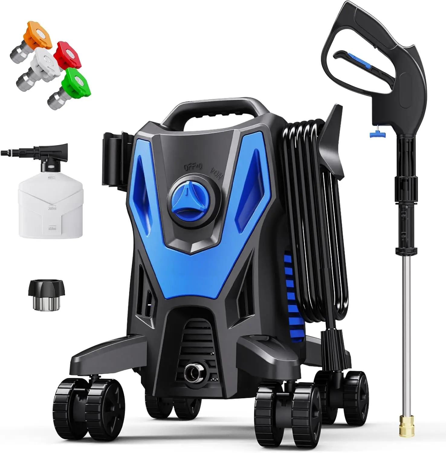 

Electric Pressure Washer 4800 PSI 3.0 GPM High Power Washer with Anti-Tipping, 35FT Power Cord, Cleaning Machine with Foam Canno