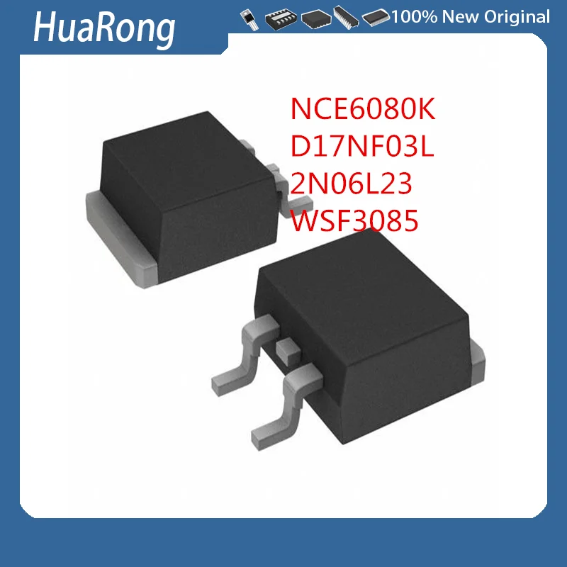 50Pcs/Lot  NWE NCE6080K   D17NF03L STD17NF03L  2N06L23 SPD30N06S2L-23    WSF3085  TO-252