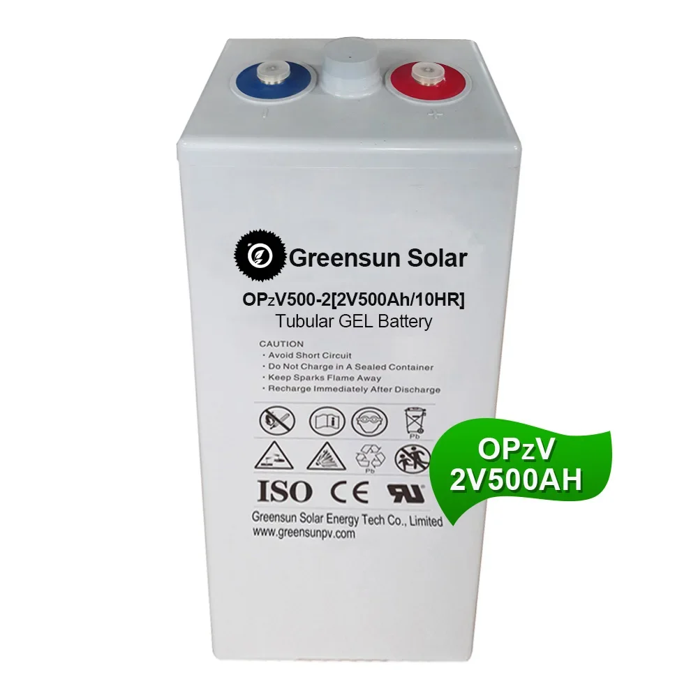 20+ Years Life Tubular GEL Battery OPZV 2V 300Ah 400Ah 500Ah 600Ah Solar Batteries OPZV-2V 500Ah