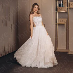 Latest Arrival White Wedding Dresses Lace Bridal Gowns Mermaid Bride Dresses Sexy with Straps Wedding Gowns Open Back Sleeveless