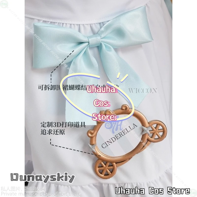 Cenicientaaa juego NIKKE: la diosa de Victor Cosplay Anime dos estilos de colores Lolita dulce seda transparente traje de sirvienta Sexy