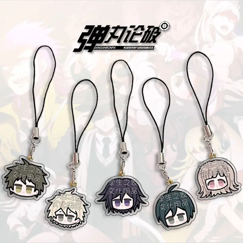 Lanière de ULde dessin animé, anronpa recruté, version Q, téléphone portable Anime, JOWarripiercOma, Ito Komaeda stationnaire, pendentif acrylique, accessoires cadeaux