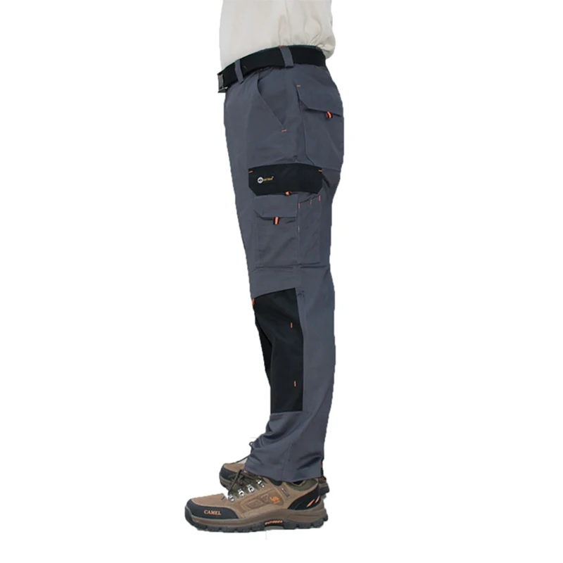 Men's Work Pants Multi Pockets Workshop Long Cargo Pants Work Trousers for Daily Wear Outdoor Workwear Pants