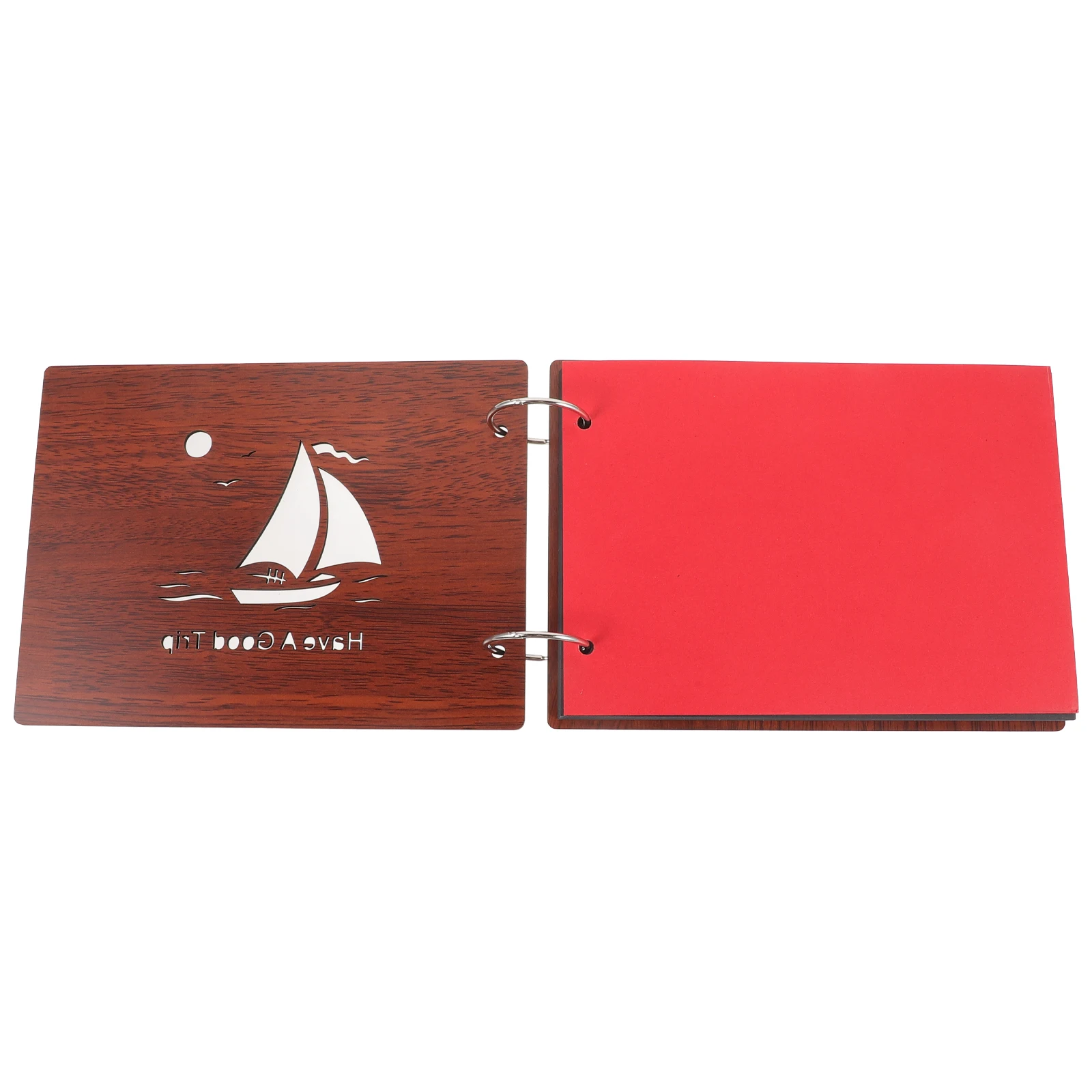 Álbum de Fotos de Madera Hecho a Mano, Álbum de Recortes DIY, Páginas Interiores en Blanco de 12x9 Pulgadas para Fotos, Idea de Regalo para Familiares y Amigos, Recuerdo Decorativo