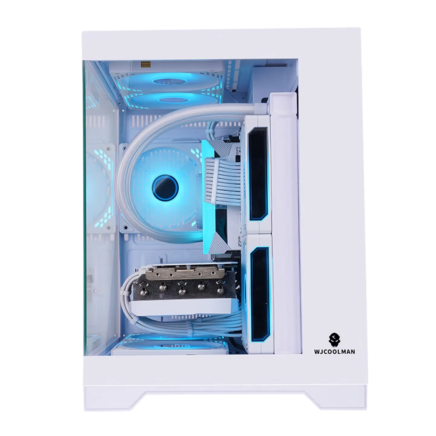 

WJCOOLMAN Guyongzhe MINI Sea View Room Computer Case Supports M-ATX Motherboard/ITX Motherboard/240 Water Cooling System