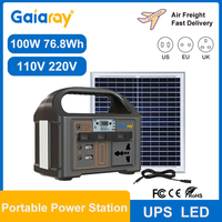 100W Portable Power Station Solar Generator 110V 220V Power Bank Power Charging Station Camping Battery Solar Power Plant Home