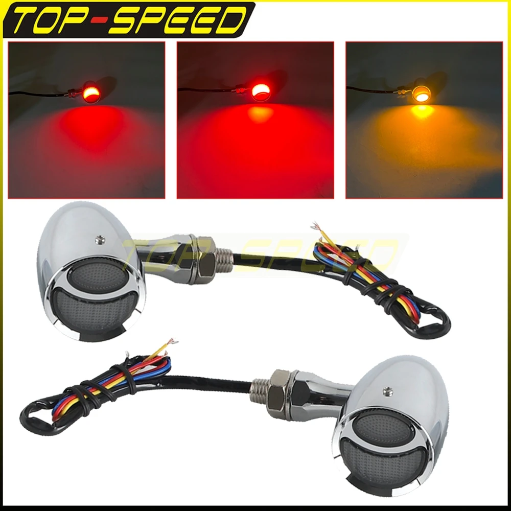 

Motorcycle Turn Signal Light Brake Lamp Taillight For Honda Yamaha Suzuki Kawasaki Street Standard Custom Cruiser Bobber Chopper