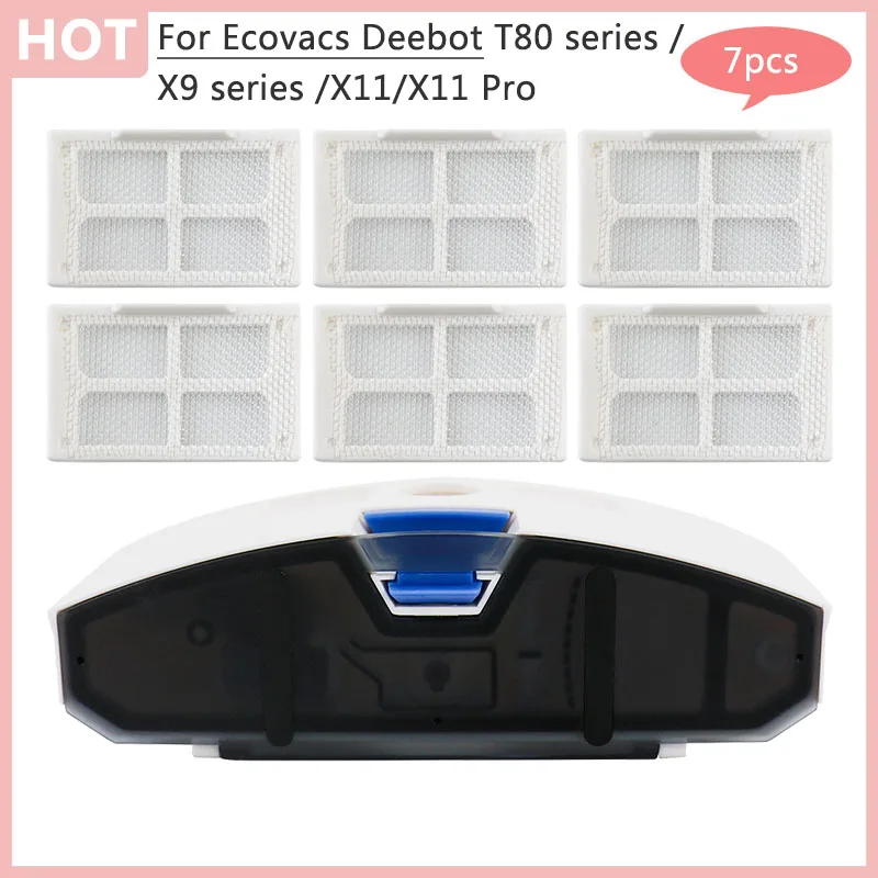 

HEPA Filter for Ecovacs Deebot X8 Pro/X8 Pro Plus/T80/T80 Pro/X9Pro Omni Robot Vacuum Cleaner - Sewage Water Box Waste Water Tan