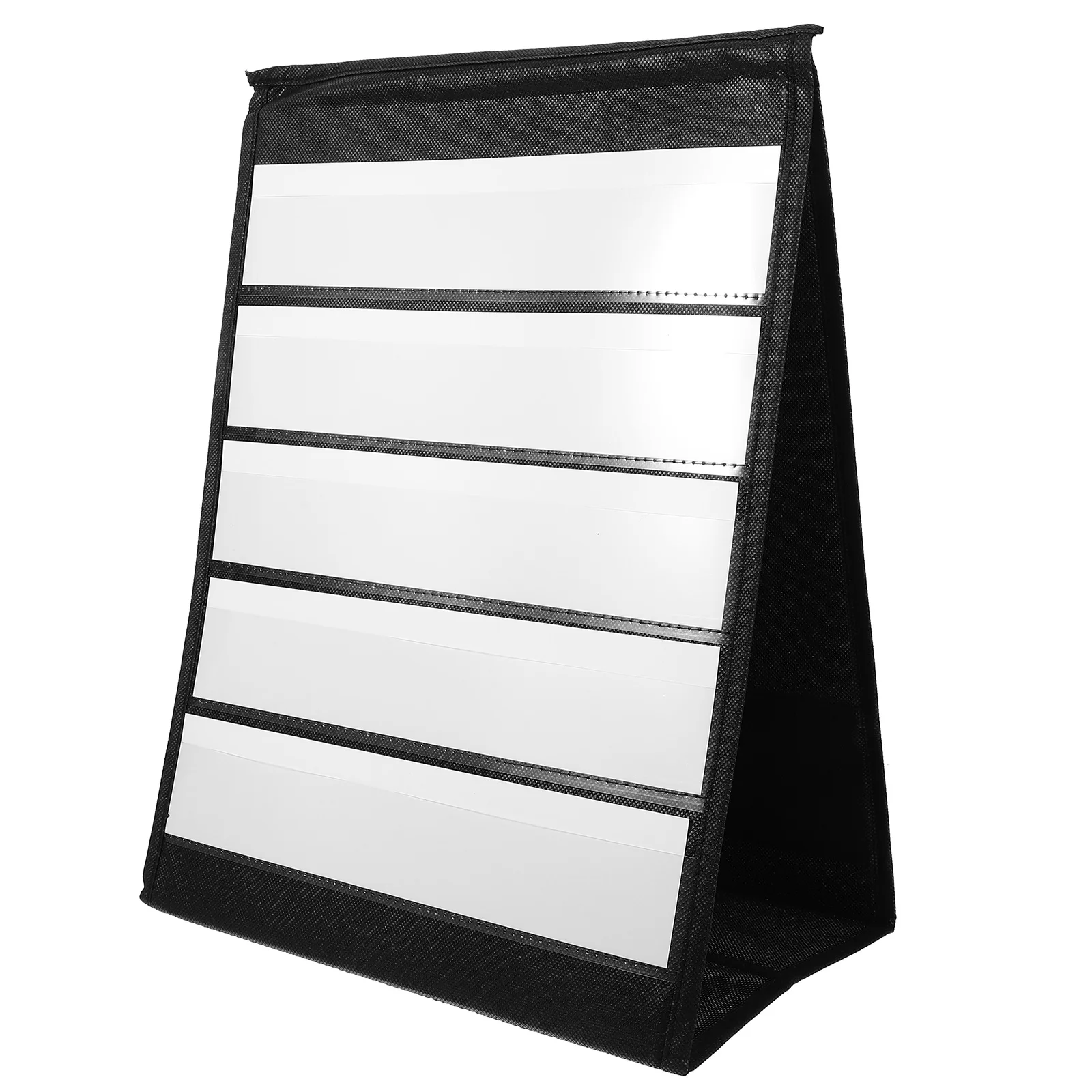 

Desktop Display Stand Class Jobs Pocket Chart Business Card Letter Calendar Black for Classroom Preschool