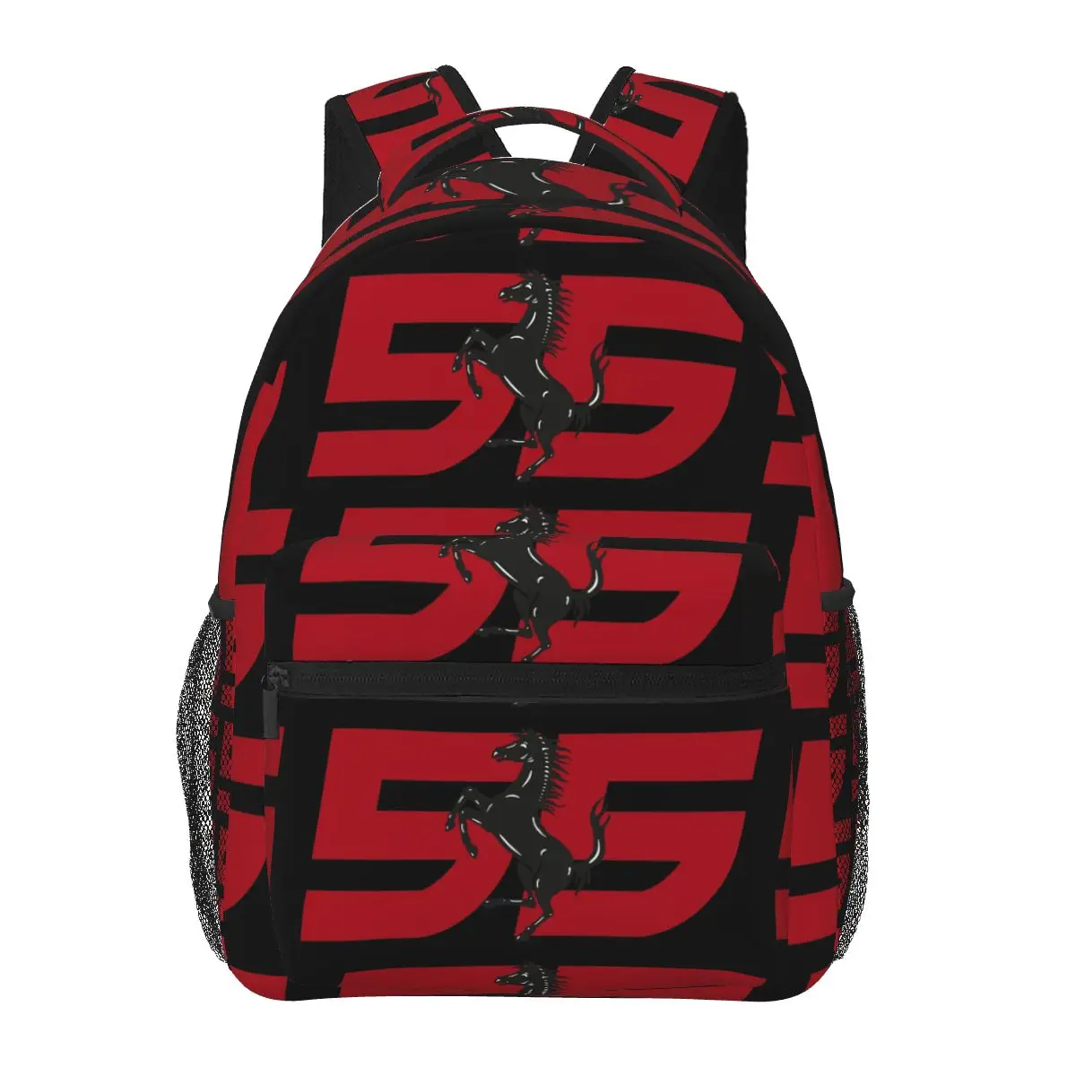 Carlos Sainz Jr F1 Signature Graphic - Dark Backpacks Boys Girls Bookbag Children School Bags Cartoon Kids Rucksack Shoulder Bag