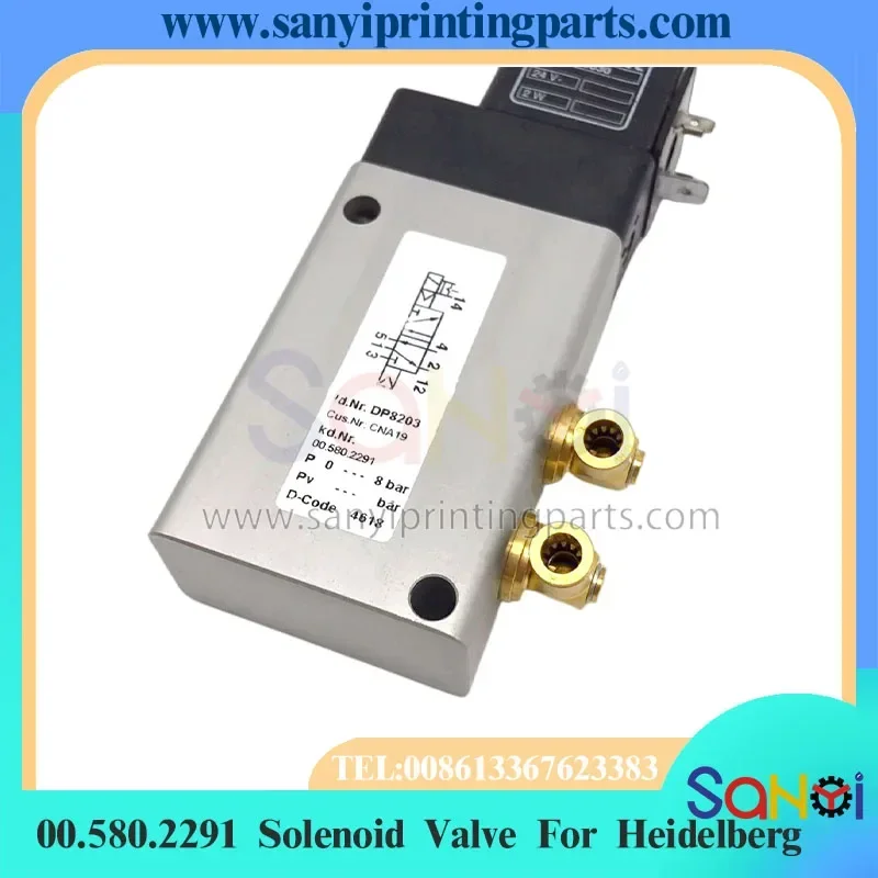 ハイデルベルクMOソレノイドバルブ00.580.2291 XL106 XL105 XL75 CD102 SM102 CD74 SM74 SM52印刷機部品用