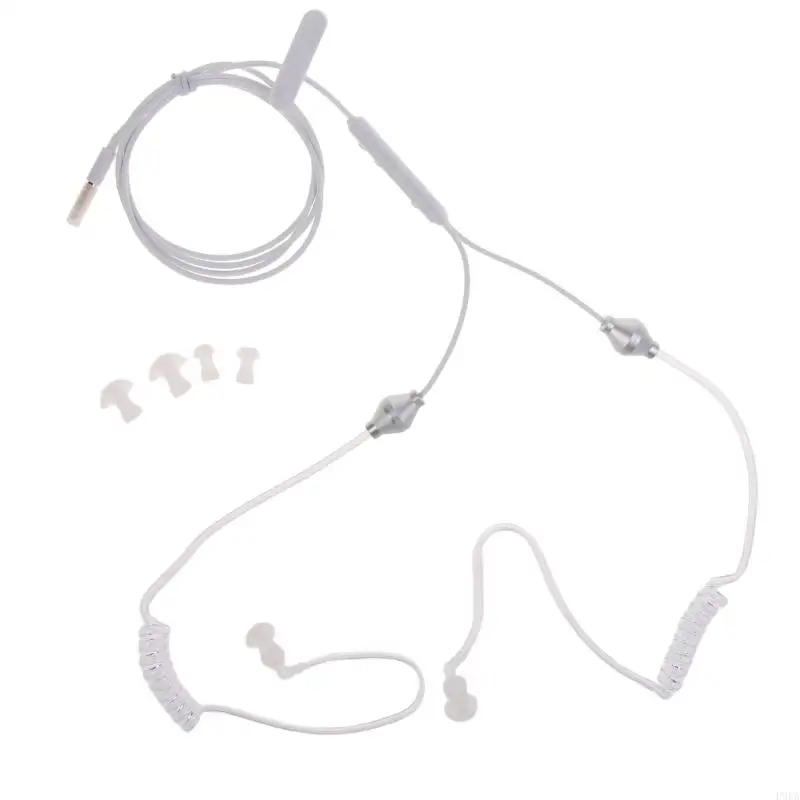 

P9FA Stereo 3.5mm Air Tube Earphone Anti-Radiation Binaural Headset Noise-reduction Earbud with Built-in Microphone