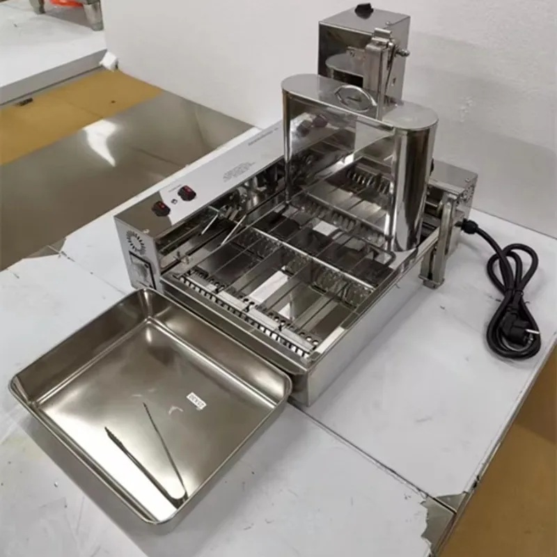 High Quality Automatic Donut Making Machine Integrated Doughnut Fryer Stainless Steel Donut Maker