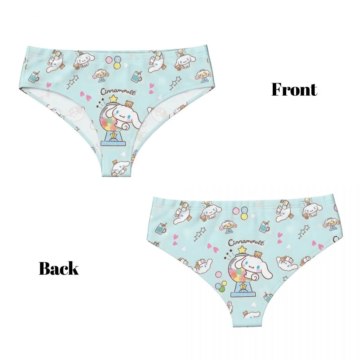 Biancheria intima popolare del comfort delle donne delle mutandine brevi calde dei cartoni animati Cinnamoroll personalizzati