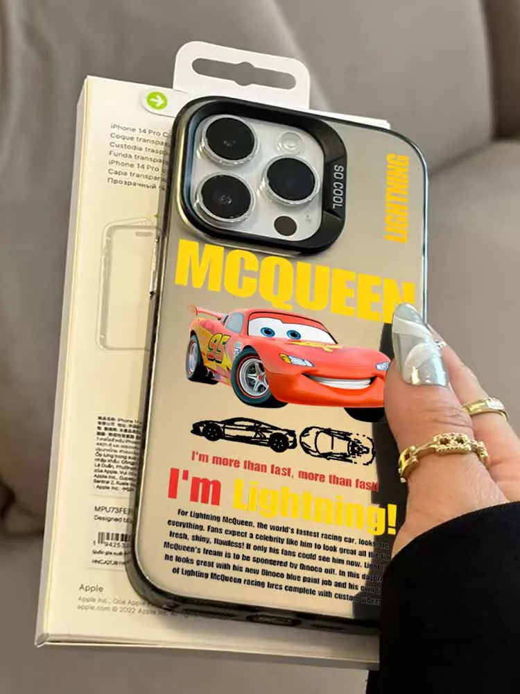 Saetta McQueen 95 Auto Copertura di Moda Per Apple iPhone 17 16E 16 15 14 13 12 mini Pro Max Plus Colorata Fonda Cassa Del Telefono Capa