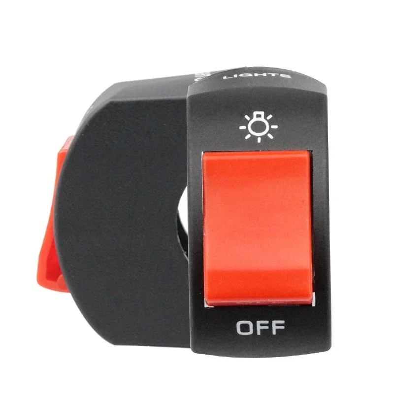 Universal Motorcycle Switch Push Button Multi-color ON/OFF Button Connector Handlebar Switch for ATV Bicycle Scooter Motorbike - Image 2