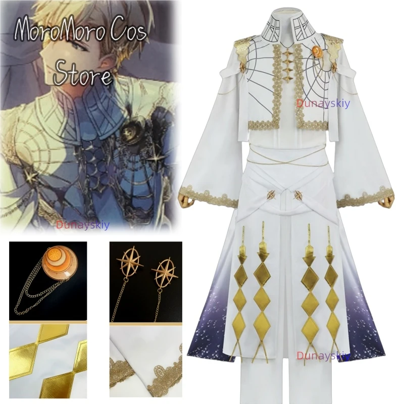 

Костюм для косплея Idolish7 к 10-летию: Vale & TRIGGER — полный комплект, белая основа с золотыми элементами