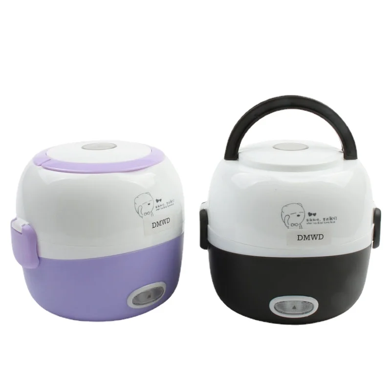 

Rice Cooker Thermal Heating Electric Lunch Box 1/2 Layers Portable Food Steamer Cooking Container Meal Lunchbox Warmer