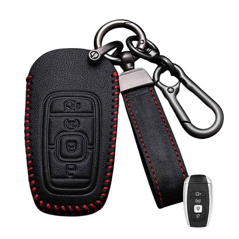 

Car Key Cover Case Bag for Lincoln Continental MKC MKZ MKX Navigator Z Nautilus Aviator Corsair 2017 2018 2019 2022 Keychain