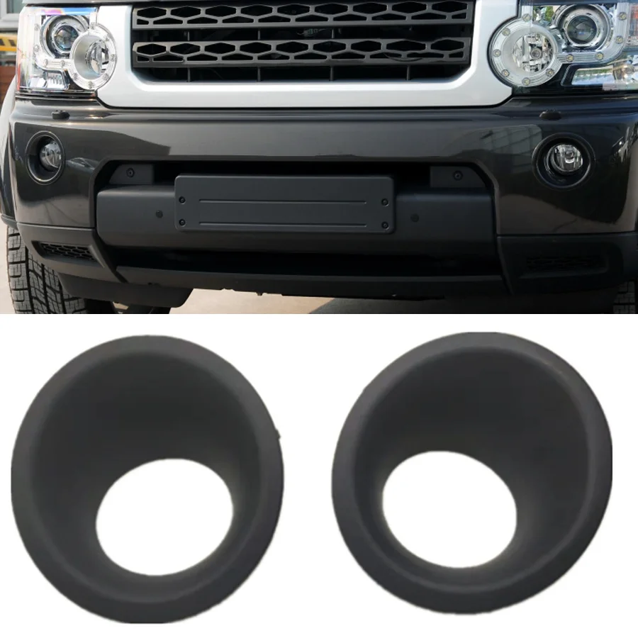 2Pcs Left Right Side Front Bumper Foglight Fog Lamp Bezel Cover Fit For Land Rover Discovery 4 LR4 2010 2011 2012 2013 LR015462