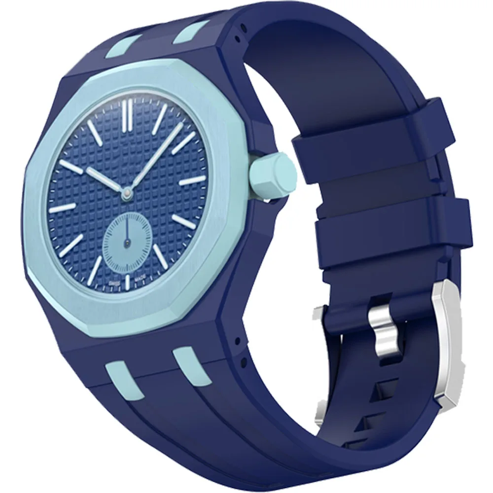 2 in 1 PC Case+Silicone Strap For Swatch x AP Royal Pop Pocket Watch Silicone Band Modification integrated Bumper Accessorries view 5