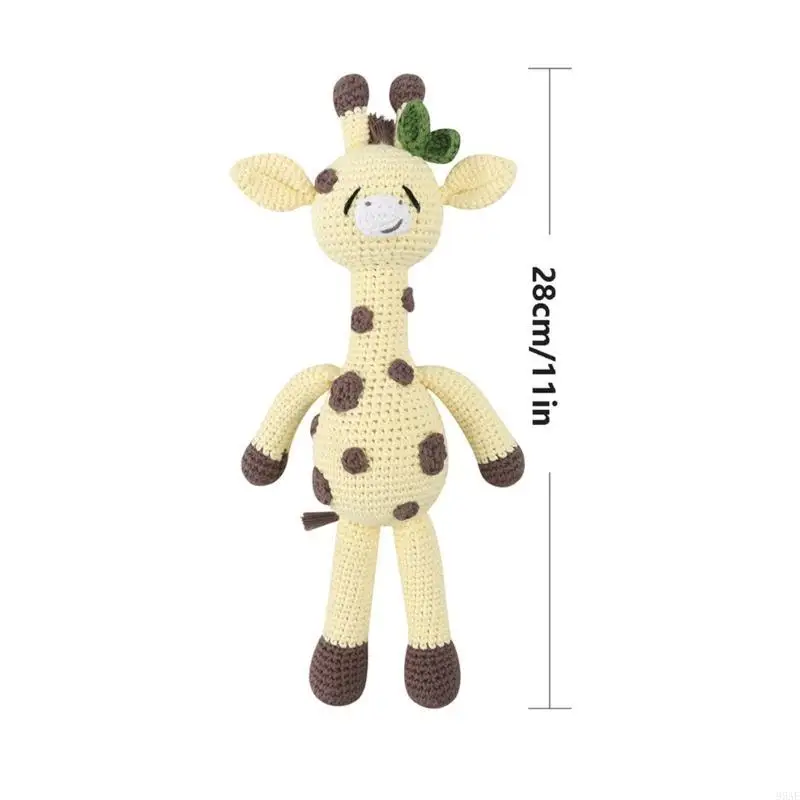 95ae 28 giraffa all'uncinetto coccole bambola peluche giraffe giraffe piena solitudine piena solitudine giocattolo per