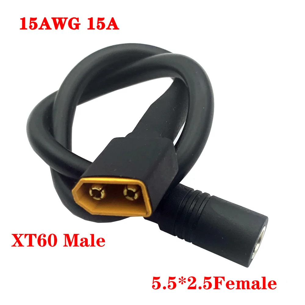 XT60 Male/Female Connector To DC5525 5521 Power Cable 5.5x2.5mm 5.5*2.1 Adaptor For TS100 Soldering Iron Conversion Cable