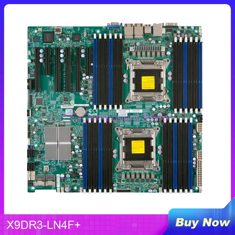 DDR3 PC Motherboard For Supermicro X9DR3-LN4F+ LGA2011 E5-2600 V1/ V2 Family ECC