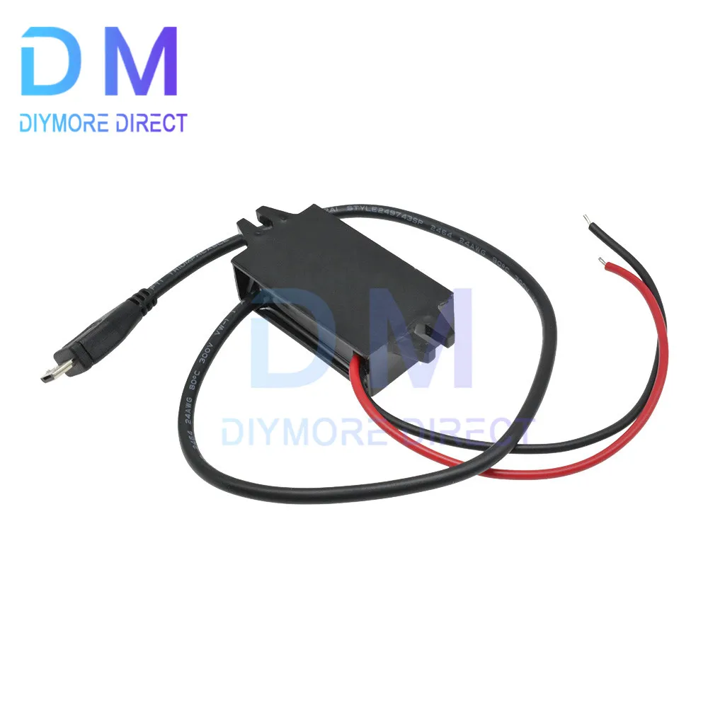 USB Car Power Charger DC Buck Converter Module Voltage Regulator 12 V to 5 V 3A 15W Waterproof Step Down Volt Power Module