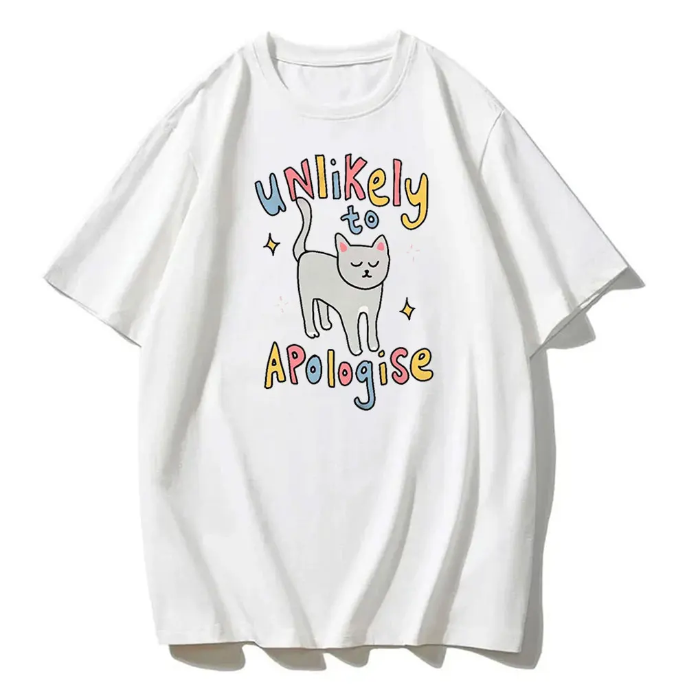 Summer Funny Cat Graphic Tee My Tummy Hurts Cat T Shirt Crying Cat Kidcore Unisex Positive Quote Cotton TShirts 90s Graphic Tee