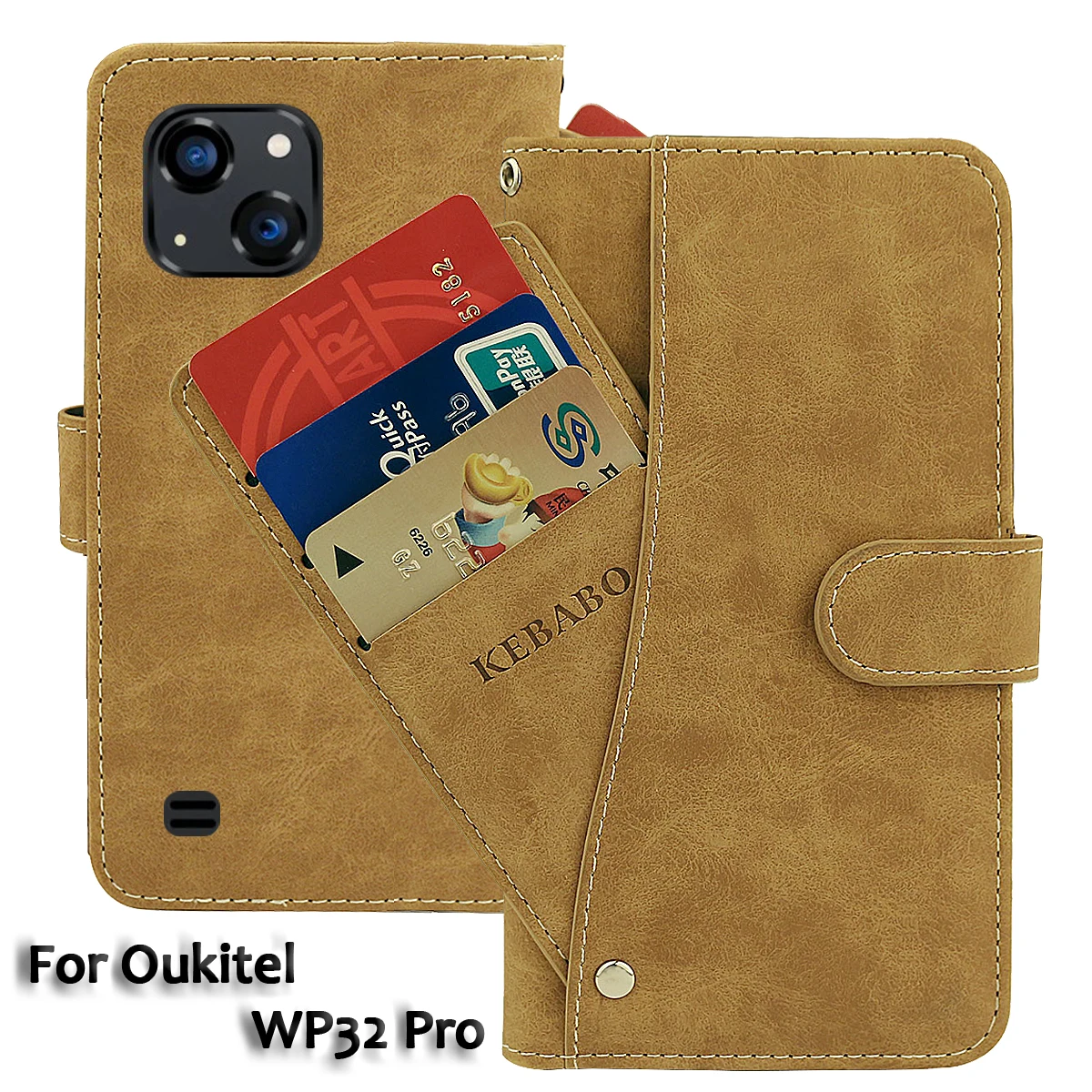 Portefeuille en cuir Vintage Oukitel WP13 WP28S WP32 5G, étui à rabat de luxe dédié, housse antidérapante, étuis de protection pour téléphone, sacs