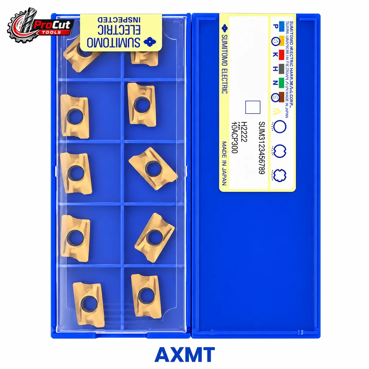Original Sumitomo Milling Insert AXMT170504PEER-G AXMT170508PEER-G AXMT170512PEER-G ACK200 ACK300 ACM300 CNC Carbide Tools