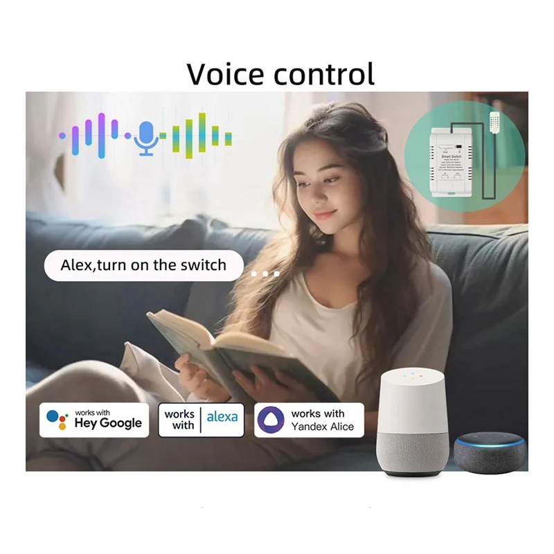 Imagem -06 - Ewelink-interruptor Inteligente de Temperatura e Umidade com Sensor de 1m 20a Wifi Suporta Controle por Voz