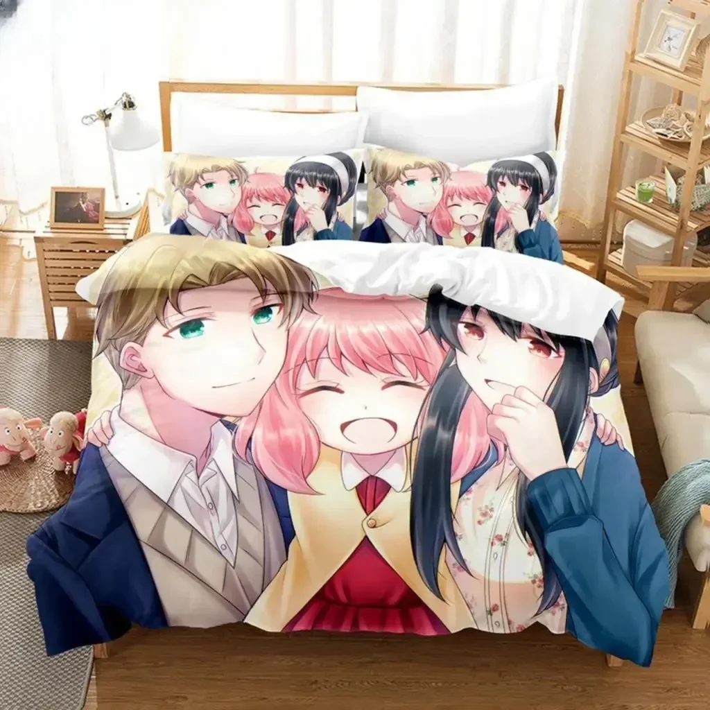

Spy X Family 3D Print Anime Printed Bed Set Duvet Cover Pillowcase Bedding Set Bed Linen Sheet Quilt Cover Full Queen King Size