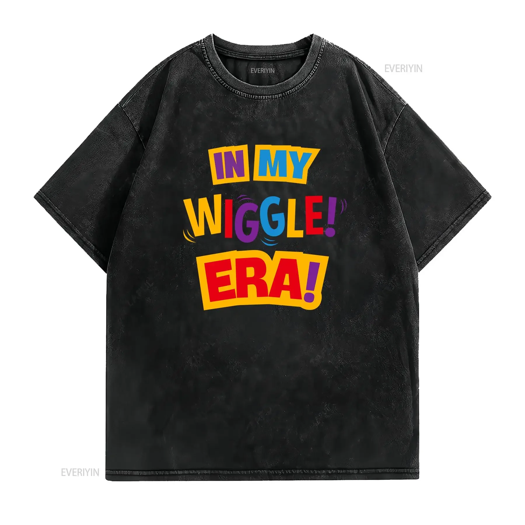 The Wiggles In My Wiggle Era Adult T Shirt Large Parent vintage Washed designer clothes Breathable homme Slightly streetwear