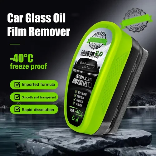 Imagen 2 del producto Cepillo de limpieza de película de aceite para coche, limpiador de película de aceite de vidrio para coche, eliminador de película de aceite de parabrisas hidrofóbico para ventana de coche, 150ml