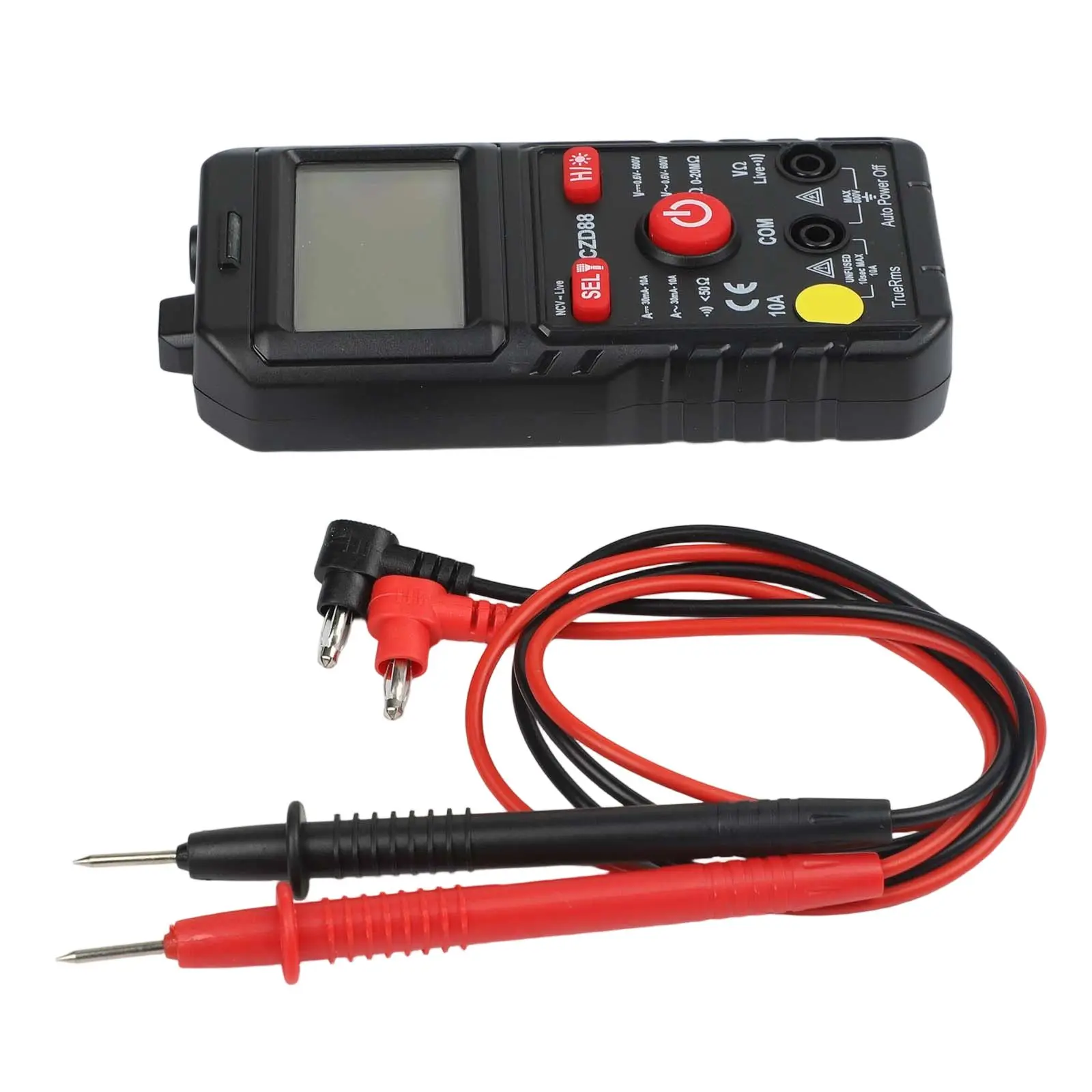 CZD88 Digital Multimeter with Overload Protection for Safe AC DC Voltage Testing from 2V to 600V and Current Measurement