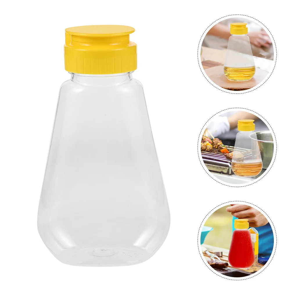 2 Pcs Honey Dispenser Bottle Squeeze Empty Jar Plastic Container Condiment Leakproof Design Versatile Use Easy Squeeze