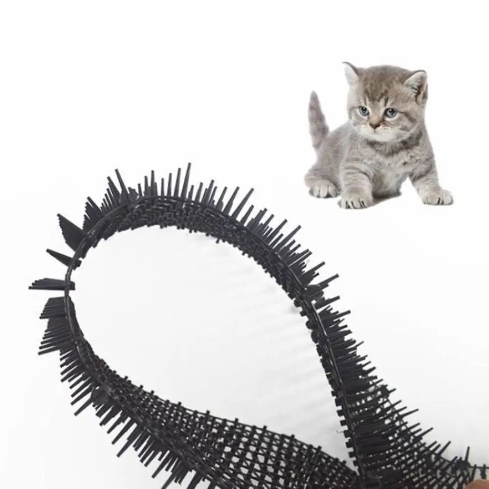 2m/4m Cat Scat Mat with Spikes Keep Pets Off Prickle Strips Cat Repellment Mat Network Safe Anti-Cats Digging Stopper Garden