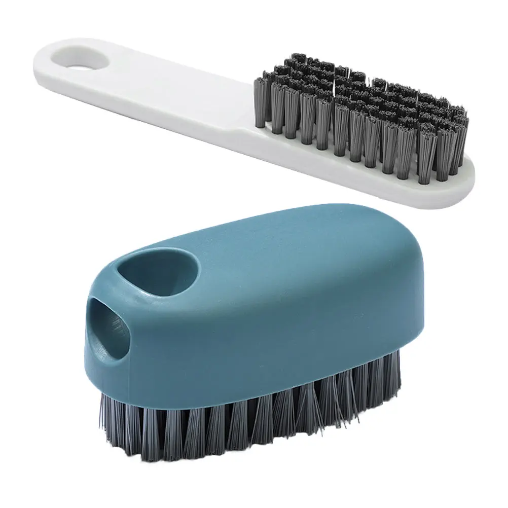 

2pcs Laundry Household Scrubbing Brush Plastic Handle Soft Flexible Durable Easy Cleaning Portable Bathroom