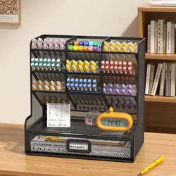 Mesh Desktop estacionário Organizador, Multi-Funcional Suporte, Rack de armazenamento para a escola, casa, escritório, arte Suprimentos, Mesh Pen Holder