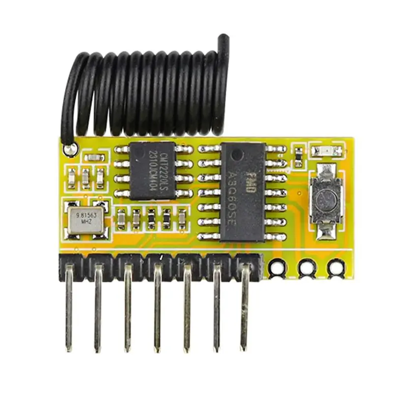 

-[A51I Digital]315Mhz 8CH Superheterodyne Receiving Module Withdecoding 8-Way Control Fordoor Access Wireless Signal Receiver